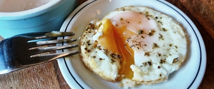 James Bond food shirred eggs