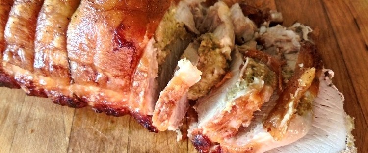 James Bond food stuffed pork