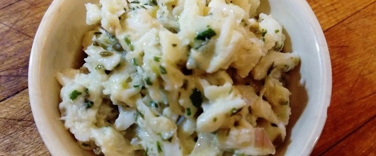 James Bond food crabmeat ravigotte