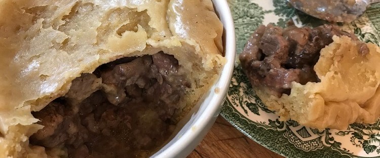 James Bond food steak and kidney pudding