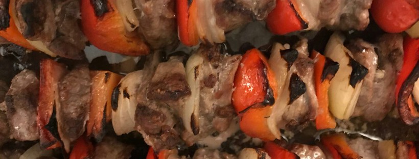 James Bond food shashlik